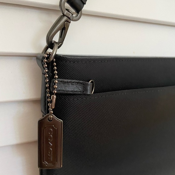 Coach cloth & leather trim evening bag - Picture 2 of 4